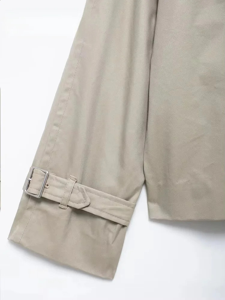 Streetwear Cropped Jacket Women 2024 Autumn DoubleBreasted Jackets for Long Sleeve Coat Woman Casual Outerwear 251018