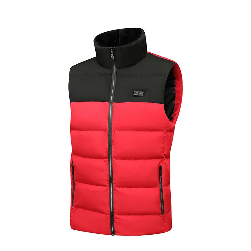 Intelligent Charging Heated Vest Mens Womens Winter Cotton Jacket 15 Areas Heating Motorcycle Equipment Street Gear Rider 251023