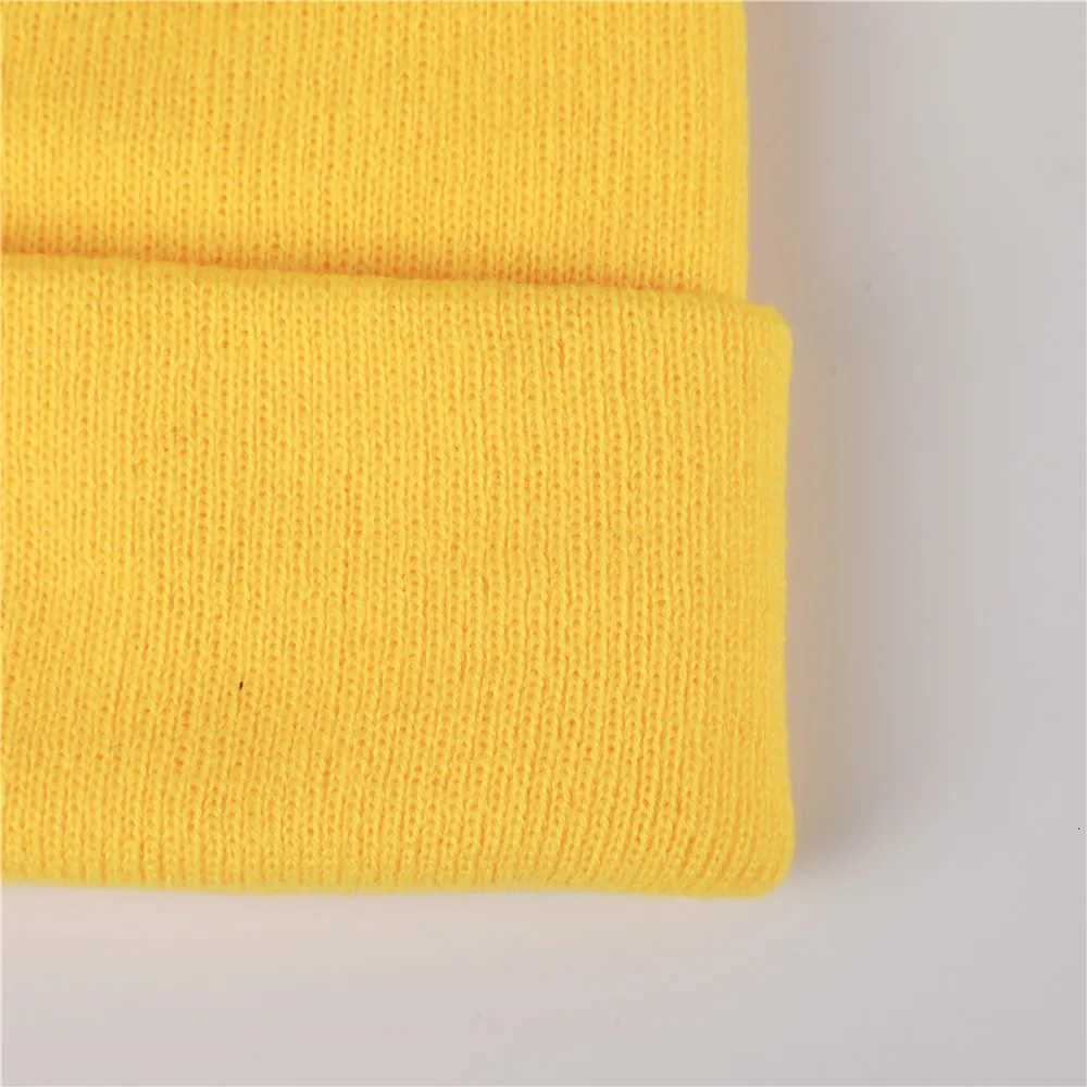 Solid Unisex Beanie Autumn Winter Soft Warm Knitted Hat Gifts Minions Cosplay Cartoon Beanies Wen Men HatW251023
