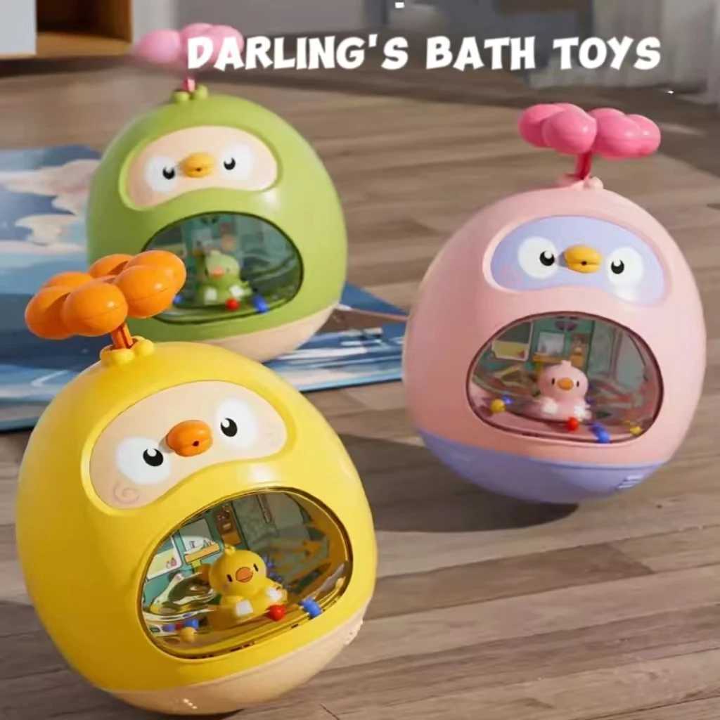 Baby Bath Toy Amphibious Cute Fun Spray Water Tumbler Toy Water Bathtub Pool Beach Kids Baby Toys 12 Months Bathing Bathroom J251023