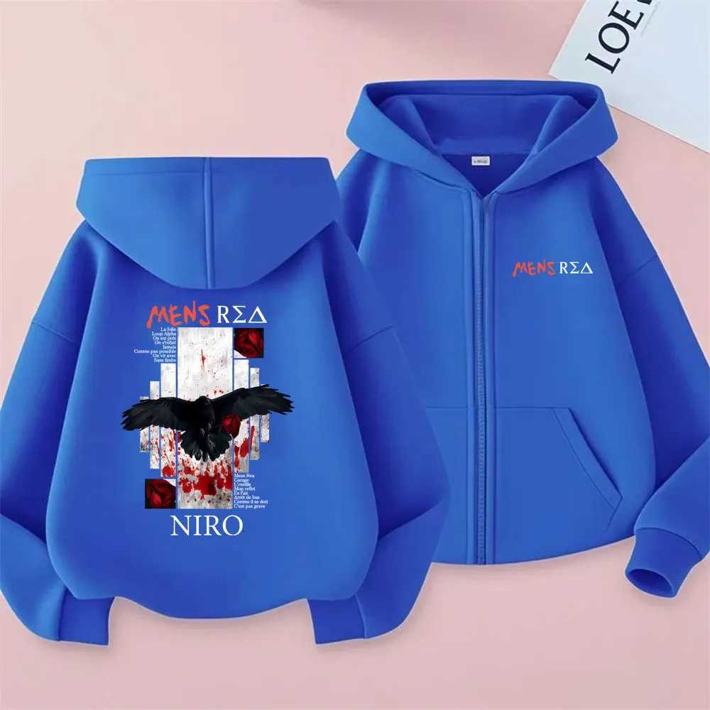 Rapper Niro Mens Rea Album Graphic Zipper Hoodie OX7 Hoodies Men Women Hip Hop Fashion Pop Music Zip Up Jacket Male StreetwearT251023