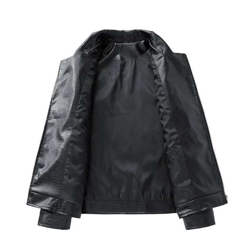Spring Autumn Retro Solid Men Tops New Fashion Casual Lapel Leather Jacket Outdoors Loose Versatile Comfort Windproof Coat Men W251023