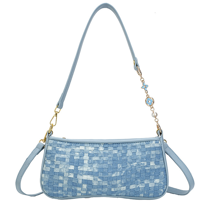 Luxury Brand This Year's Small Bags 2025 Autumn New Korean Fashion Woven Women's Single Shoulder Crossbody Underarm Bag Trendy Z260124