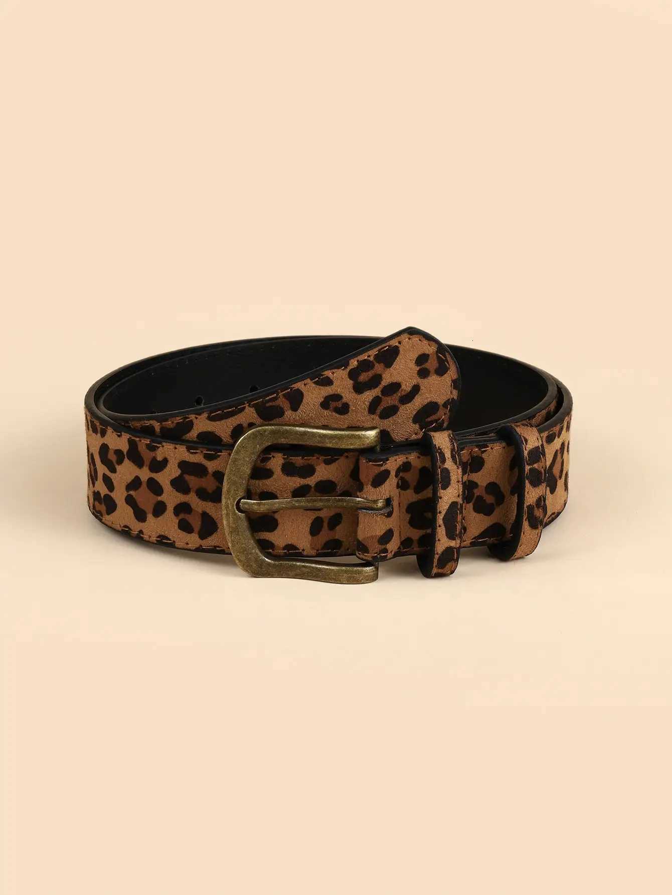 Boho Style PU Leather Belt Leopard Print Multi Color Available Women Dress Slim Fit Women Dress Custom BeltXJ251023