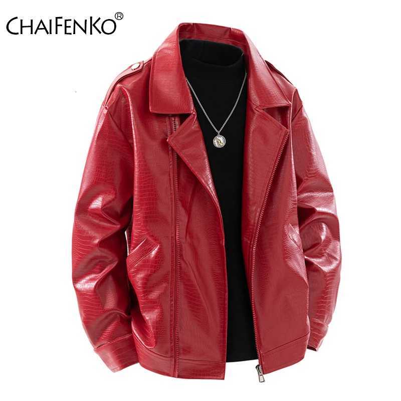 Spring Autumn Retro Solid Men Tops New Fashion Casual Lapel Leather Jacket Outdoors Loose Versatile Comfort Windproof Coat Men W251023