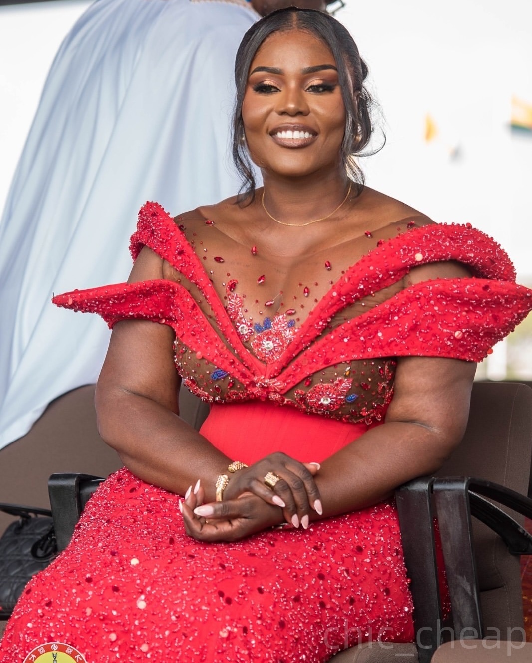 2025 Red Plus Size Aso Ebi Prom Dress Sheer Neck Lace Crystals Evening Gowns Illusion Mermaid Formal Dress Birthday Party Dress Second Reception Dress