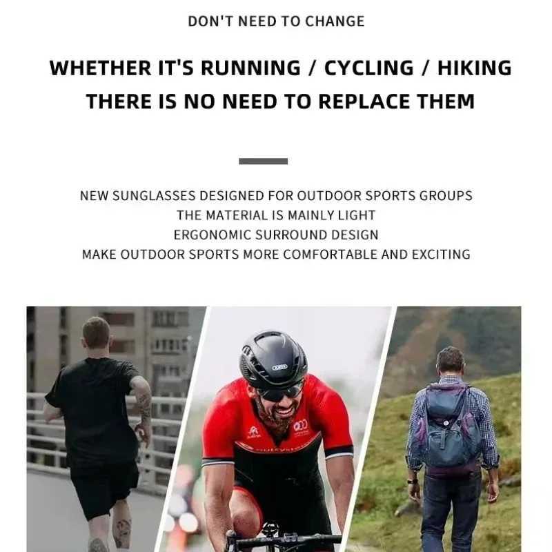 Man Polarized Cycling Glasses UV400 Sunglasses Fishing Sunglasses Metal Bicyc Goggs Cycling Eyewear Riding Glasses D43 W251023