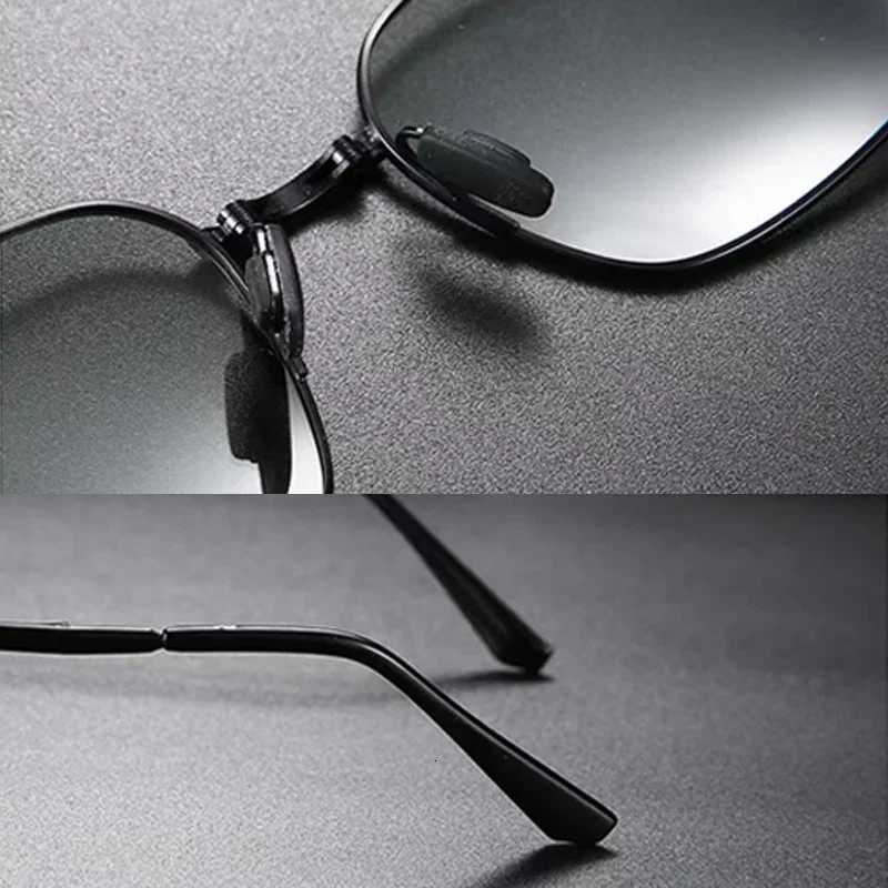 2023 New Highquality Fashion Foldable Polarized Sunglasses Men Women Vintage Portable Folding Metal Frame Sun Glasses UV400W251023