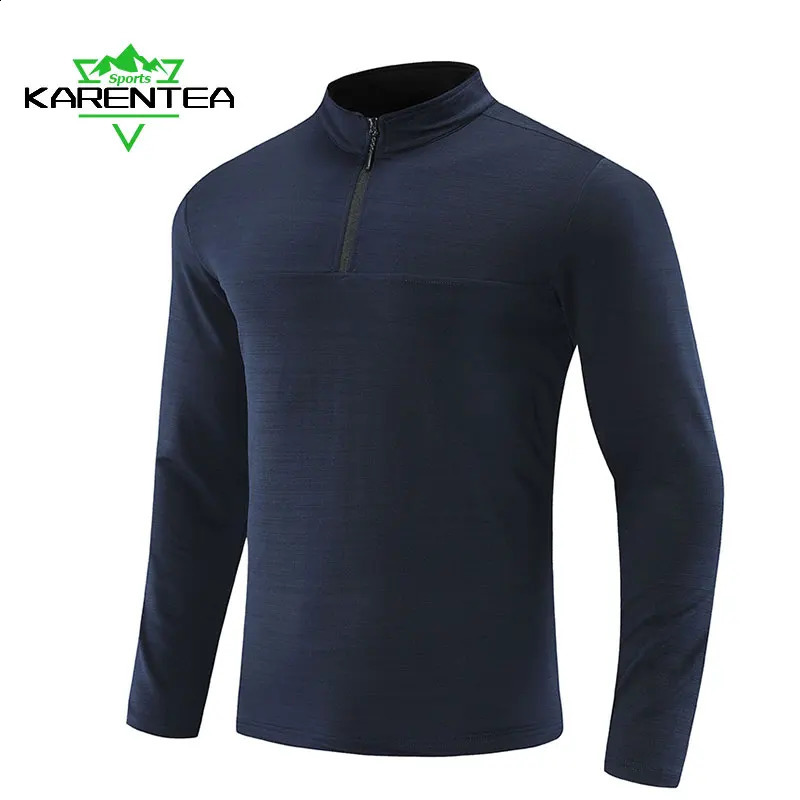 Karentea Men Compression Sport TShirt Top Long Sleeve Gym Running Clothing Fitness Tight Sportswear Hiking Sweatshirt 251023