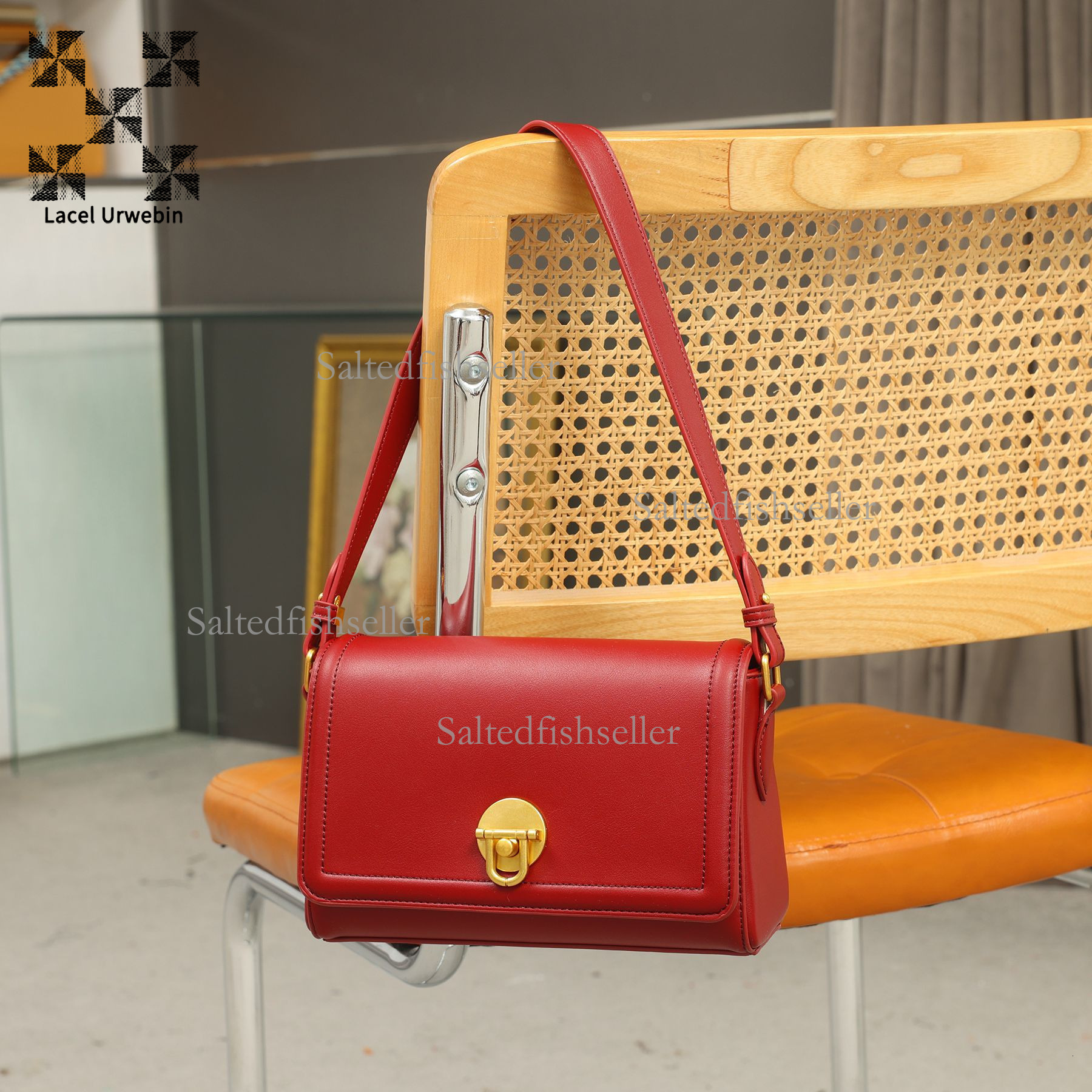 Lacel Urwebin Designer Luxury New Single Shoulder Underarm Bag Autumn/winter Fashion Commuter Versatile Crossbody Bag High End Flip Small Square Bag