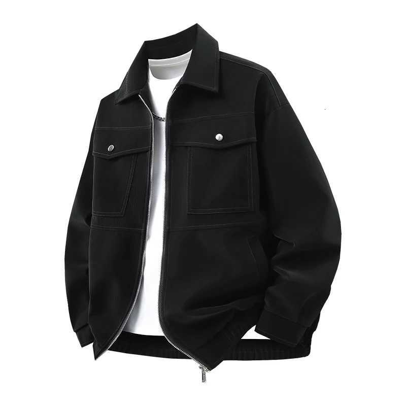 New Mens Outdoor High Quality Imitation Leather Jacket Comfortable Versatile Breathable Warm Handsome Top for Autumn Winter W251023