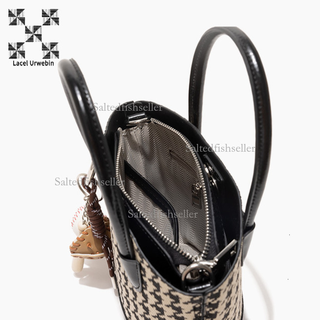Lacel Urwebin High-end Designer Women's Bucket Bag Luxury Fashion Autumn And Winter New Jacquard Handbag Versatile Casual Commuting Shoulder Cros