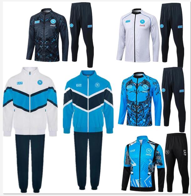 2025 2026 Napoli Football tracksuit Pre Match jacket 24 25 26 SSC Naples jogging long sleeve Strike Drill Soccer training suit Men Kids Futbol chandal 25 26 kids