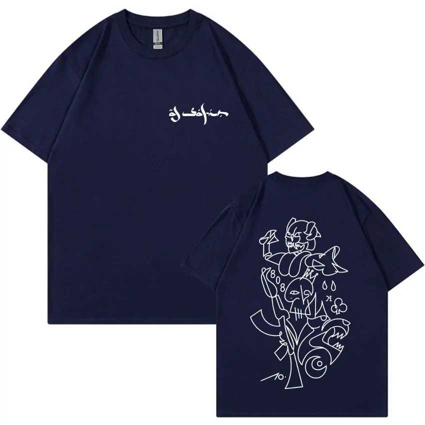 Rapper Al Safir Tour Fashion Graphics Tshrits Mens Oversized Short Sleeve Tide Tshirts Casual T Shirt Unisex Hot Sale StreetwearXJ251023