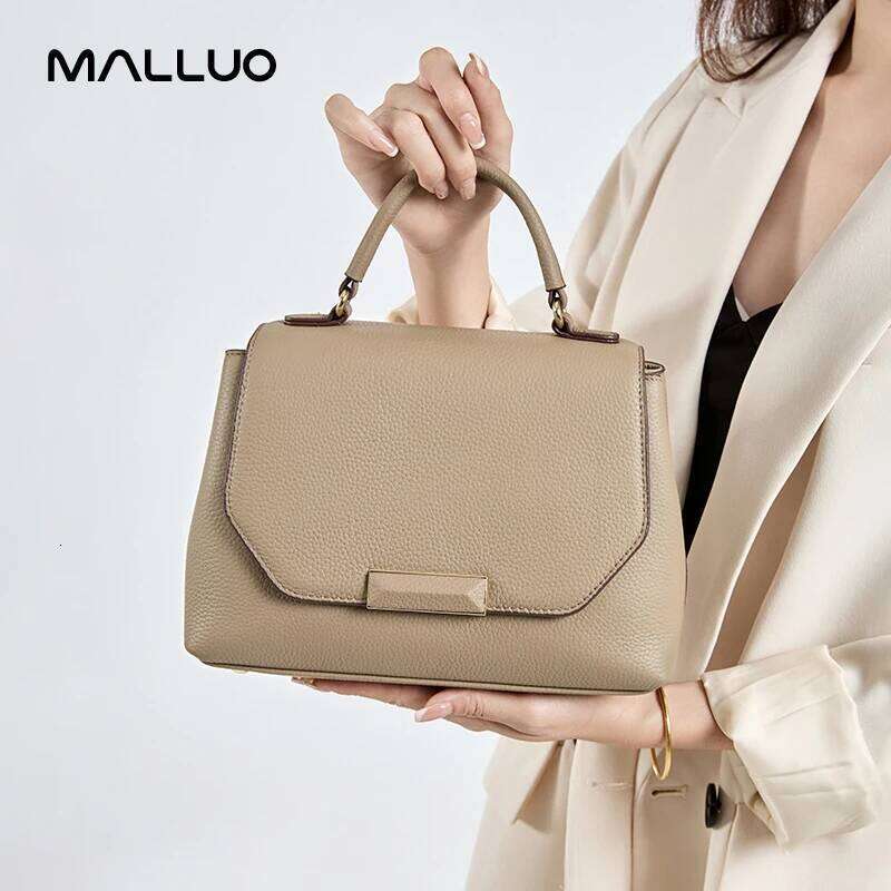 Cowhide Genuine Crossbody Bags Women's Casual and versatile leather handbag with a first layer of cowhide bag for Ladies
