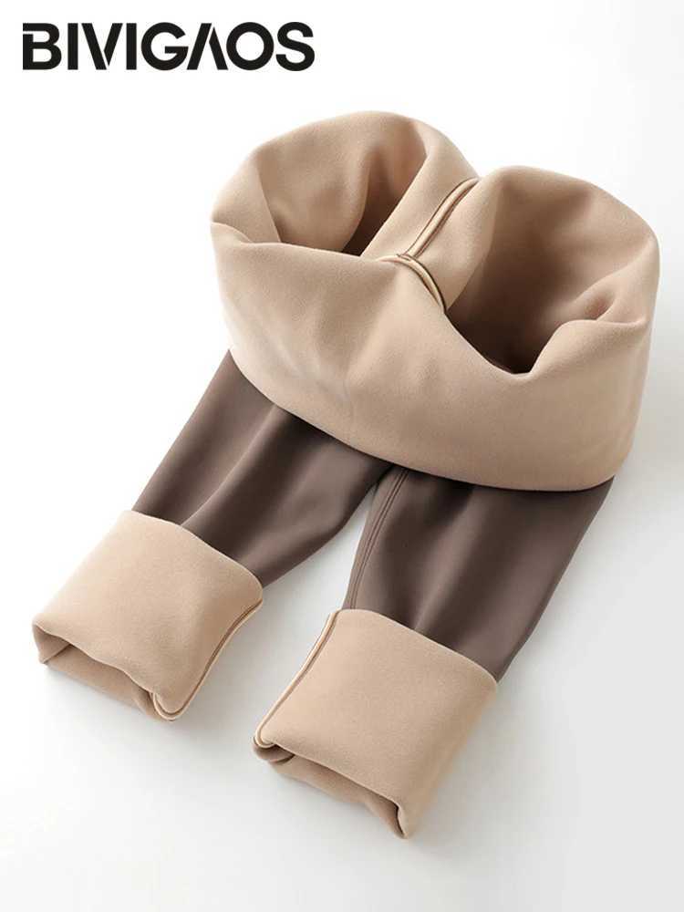 BIVIGAOS Autumn High Waist Seamless Rabbit Fleece Shark Leggings Women Winter Clothes Warm Leggings Sexy Slim Casual LeggingsT251023