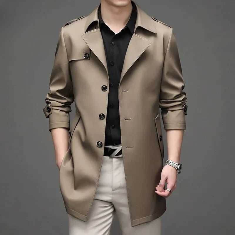 Male Windbreaker Coats Fleeced Warm Mens Overcoat Jackets Business Winter Sales of Harajuku Cheap Clothes Offer Aesthetic Cold W251023