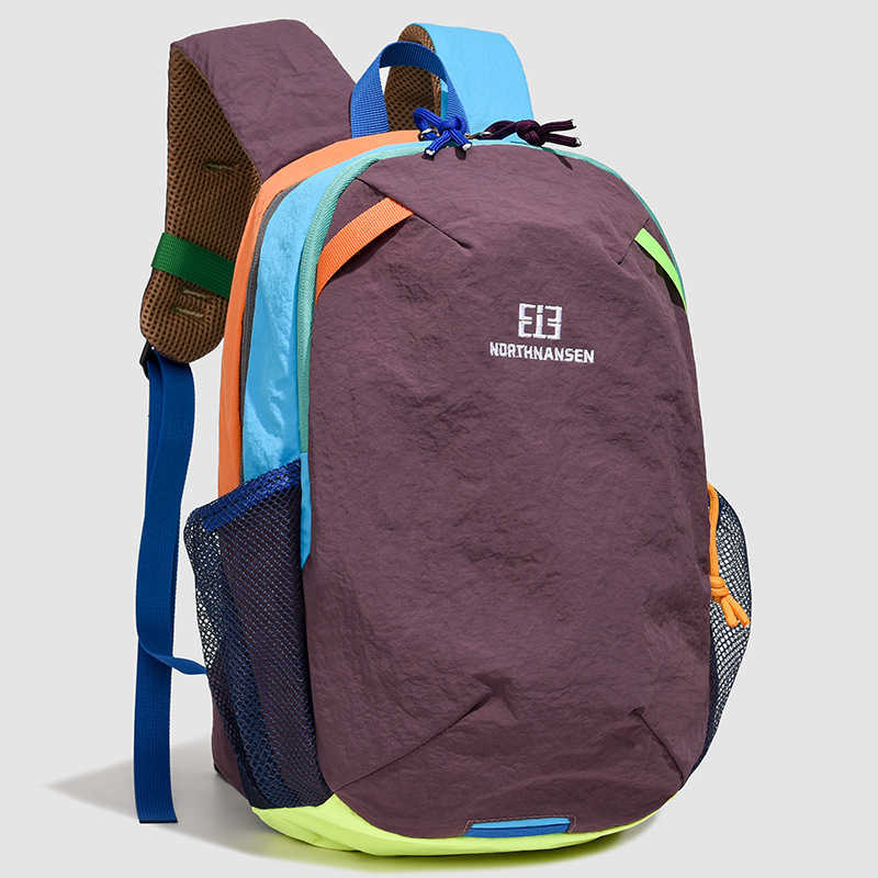 ColorBlock Lightweight Backpack for Women 2025 New Outdoor Travel Small Backpack Student Casual Versatile Sports School Bag for Men W251023