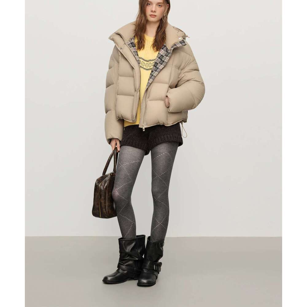 2025 Winter Women Hooded Puffer Jacket Waterproof Downcoat Bubble Style Thermal Warm Coat Oversize Short Quilted Outerwear Womens Coat