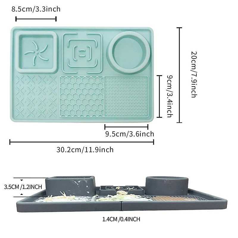 Silicone Dog Licking Mat Pet Slow Feeder With Suction Cup Dog Slow Feeding Pad Yogurt Peanut Food Placemat Dog Accessories Y251023