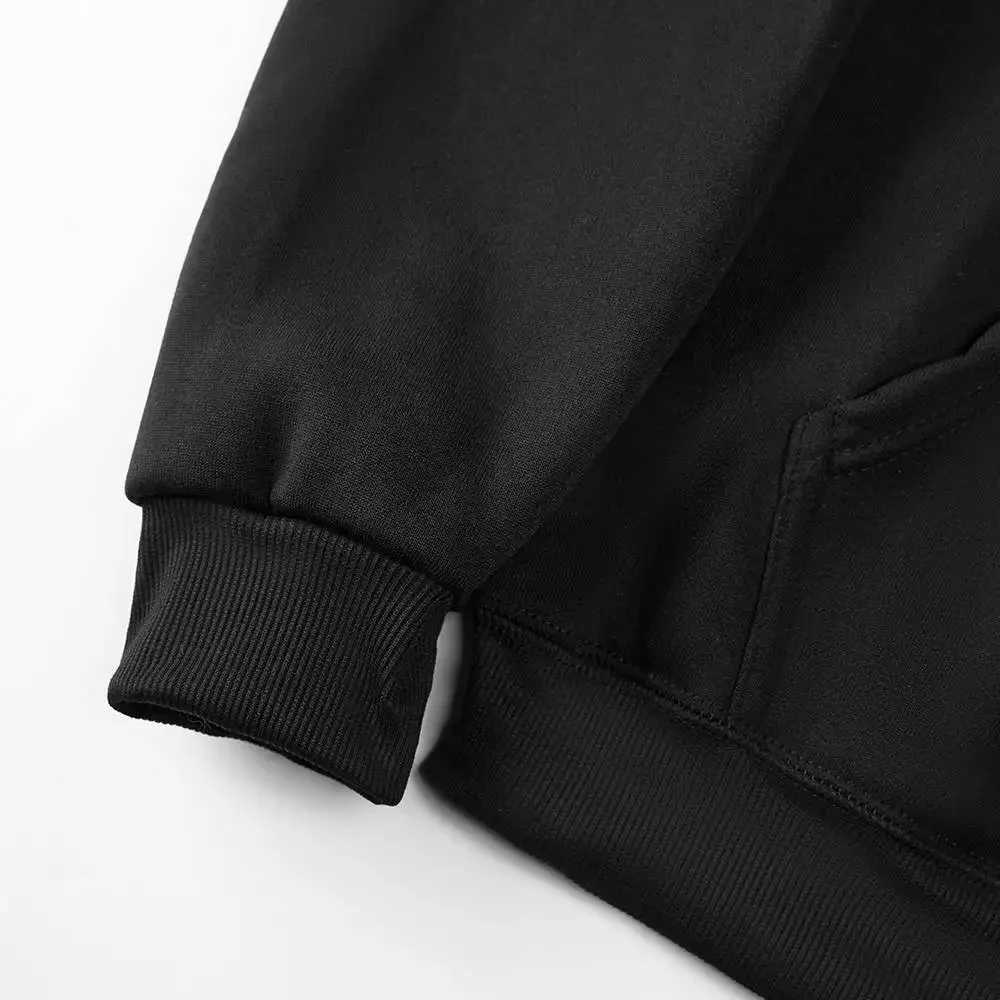 Mens hooded sweatshirt loose pattern printed top simple and casual autumn fashion hooded shirtT251023