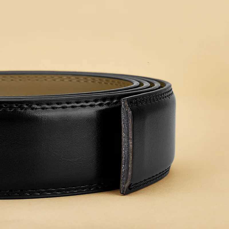 Men Belt Genuine Leather Belts Without Buckle Mens Belts Without Buckle Cowskin Luxury Belt Black Brown Cinturones Para MujerXJ251023