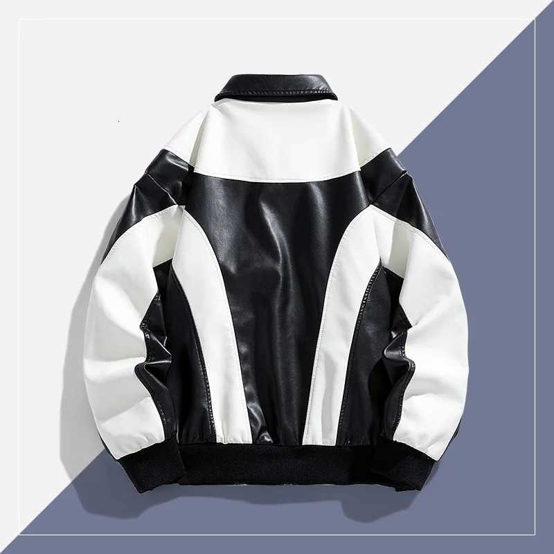Men Varsity Jacket Autumn Women Fashion Baseball Jacket Leather Sleeve Motorcycle Coat Button College Red W251023