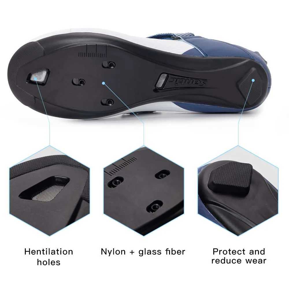 Santic Pro Triathlon Cycling Shoes Mens Road Riding Biking Sneakers Upgraded Glassfiber Outsole Breathable Bicycle Lock Shoes J251023