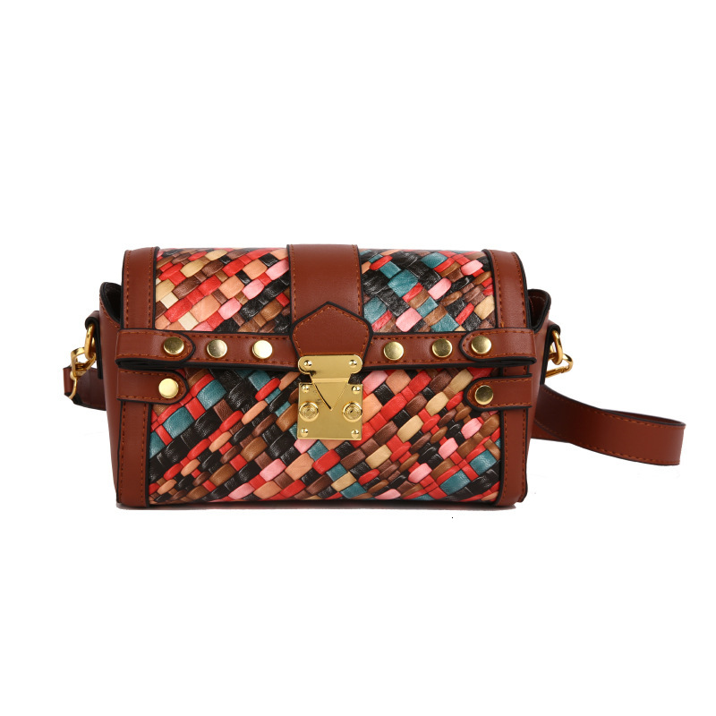 Luxury Brand Designer Bag 2025 New Women's Fashion Chain Versatile Elegant High-End Rivet Large Capacity Shoulder Crossbody Bag