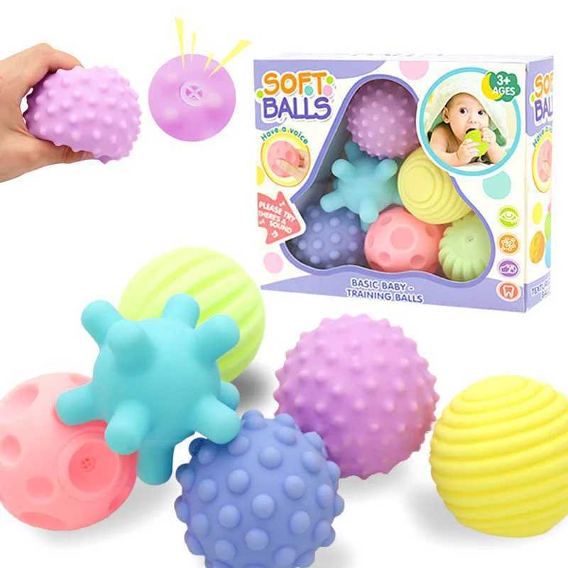 Childrens Toy Balls Babies and Toddlers Grab Balls Soft Rubber Play Toys Can Be Gnawed and Bitten When Pinched Baby Toys J251023