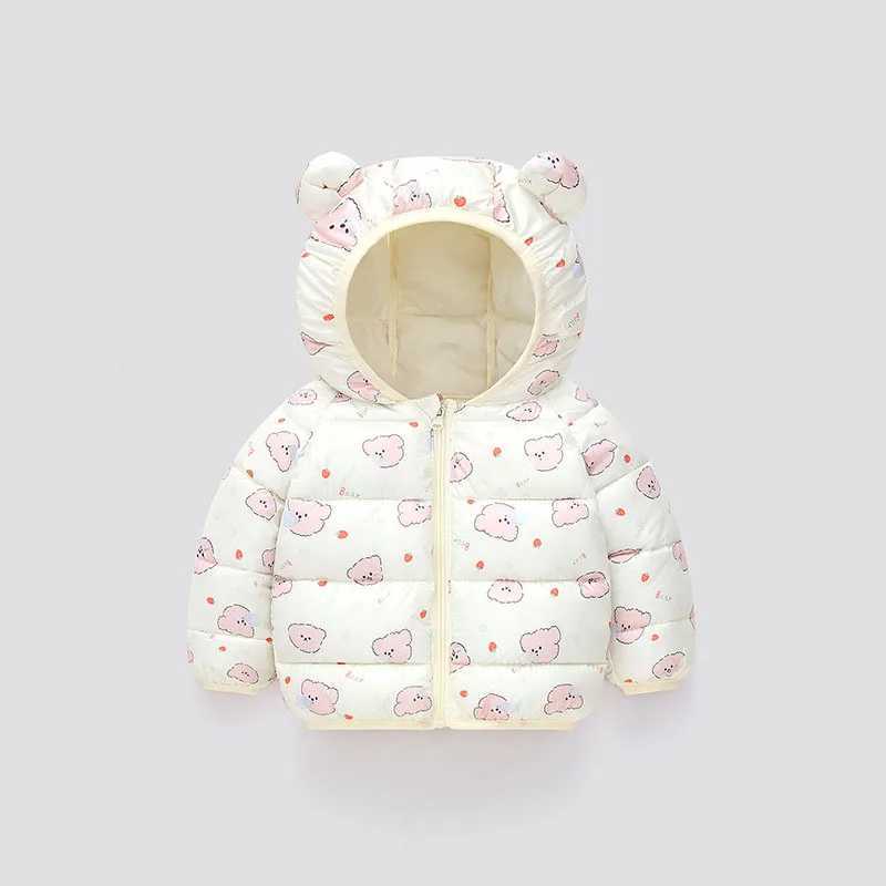 Winter Children Down Jacket Hooded Cartoon Baby Down Coats Ultralight Cotton Padded Kids Down Jackts Warm Children Clothing Y251023