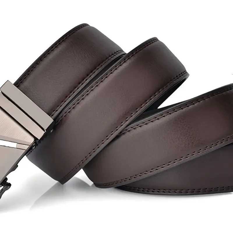 Fashionable Business Mens Authentic Luxury Brand Belts Automatic Buckle Waistband Leather Soft Belt with Casual Pants JeansXJ251023