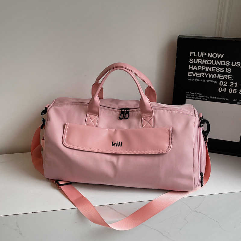 Shortdistance Travel Bag for Men and Women New Large Capacity Fashion Business Trip Luggage Bag Casual Handheld Singleshoulder Sports Gym Bag W251023