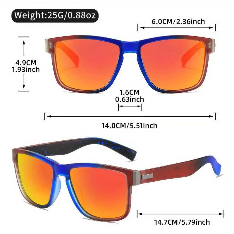 Vibrant Gradient Polarized Sports Sunglasses for Men Women UV Protection Fashionable Design with Metal Hinges OutdoorW251023
