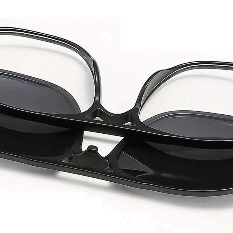 Magnetic Sunglasses Clip And Optical Glasses Frame 6 in 1 Women Men Polarized or Night Vision Multipurpose Eyeglasses Set 2333W251023