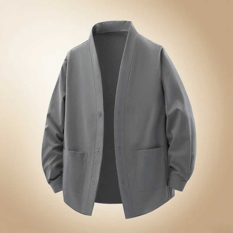 Multiple Colors To Choose From Mens Vneck Jackets Youth Loose Casual Style Fashionable Versatile Soft and Comfortable Jackets W251023