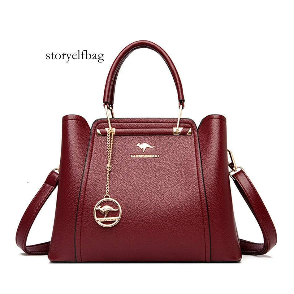 Soft Leather Handbags Women Bags Designer 3 Layers Shoulder Crossbody Sac Ladies Large Capacity Shopping Messenger Tote
