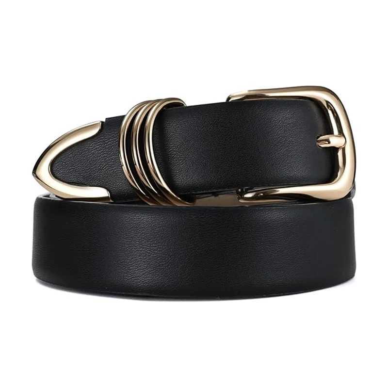 Womens Belt Fashion Golden Needle Buckle Belt Paired Jeans Dress PU Leather Belt Casual Trendy Youth Belt Gift for GirlfriendsXJ251023