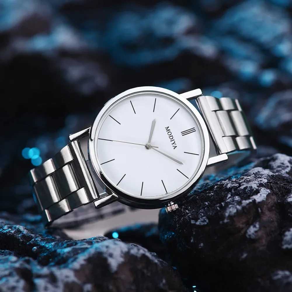 Men Casual Stainless Steel Mesh Belt Watch Simple Dial Quartz Watch Round Dials Business Wristwatch Erkek Kol Saati Reloj HombreL251023