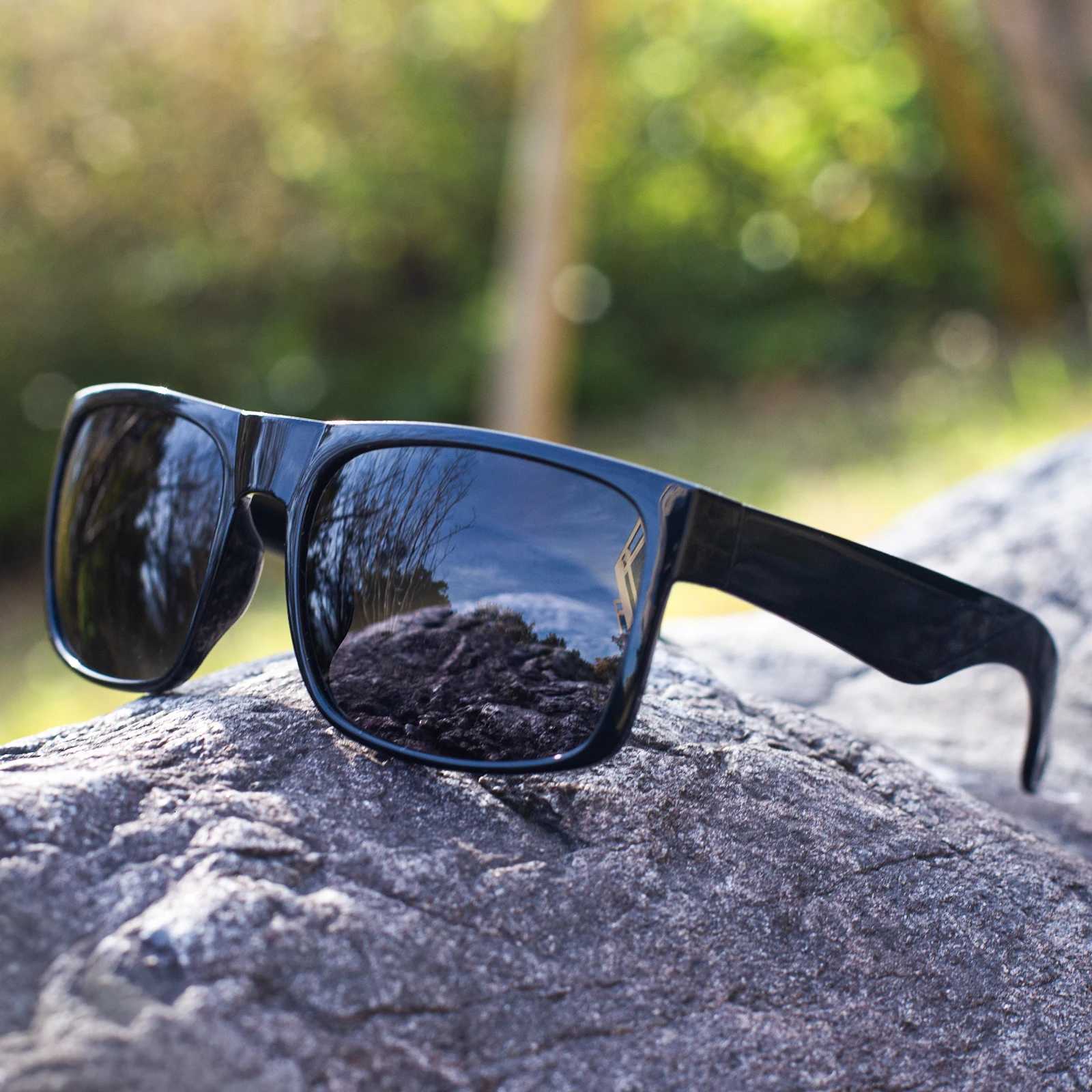 MAXJULI XL Extra Large Glasses Super Dark Black Sunglasses for Big Wide Head Men Square Sun Glasses 149mm W8004W251023