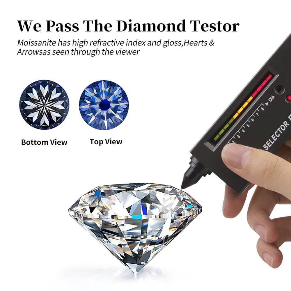 2025 Custom D VVS Diamond Moissanite Ring Unique Design Couple Engagement Wedding Ring for Men and Women for Parties