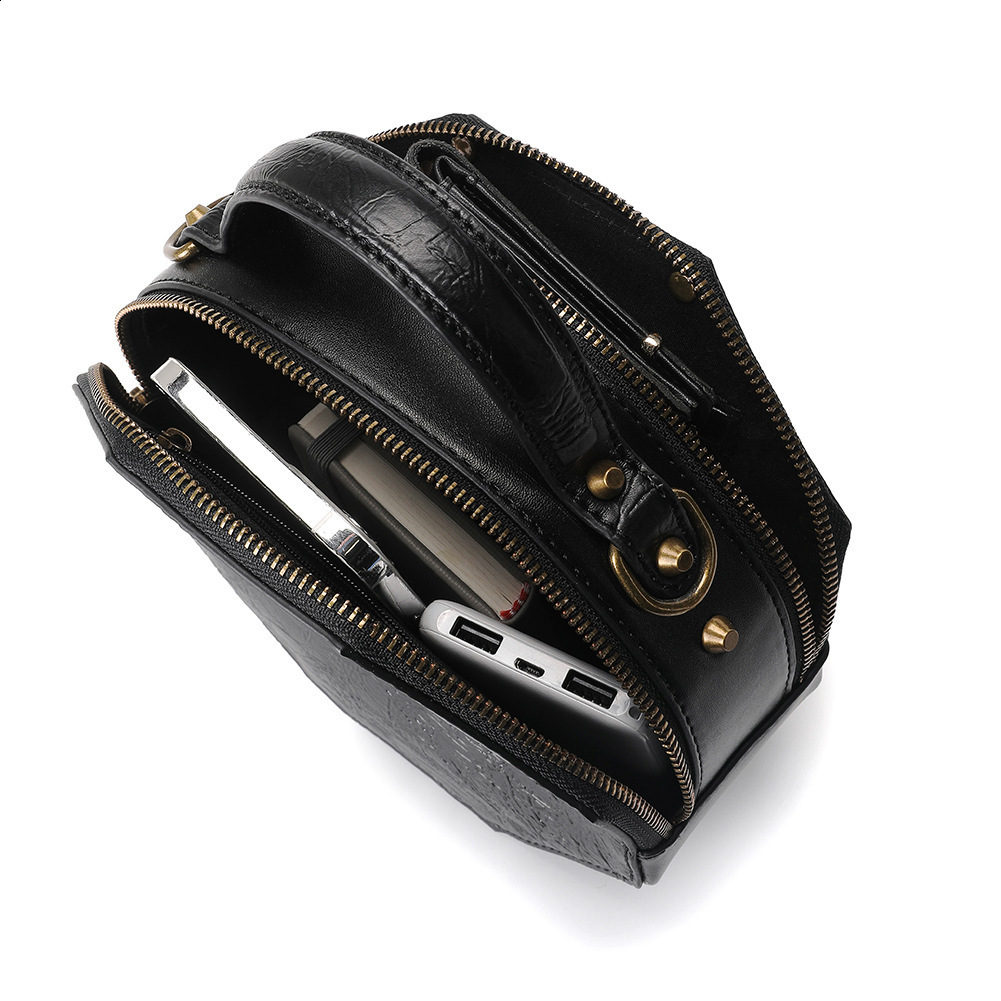 Style Bag Female Punk Industrial Style Womens One Shoulder Messenger Bag Minority Hand Bag 241025