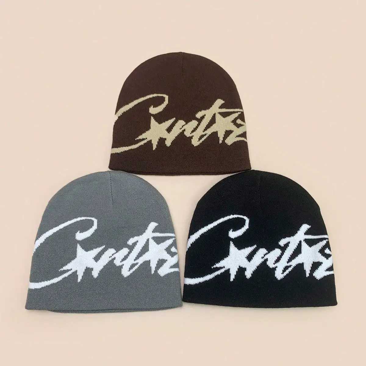 1PC Vintage Beanies Knitted Hat Unisex American Hip Hop Streetwear Jacquard Knitted Beanie Hat Warm for AutumnWinter Fall OuXJ251023