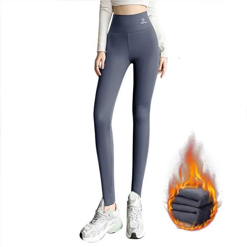 Women Warm Leggings Underwear Waist Pants Fleece Tight Thermal Trousers Casual Cashmere Pants For Women 2024 Autumn WinterT251023