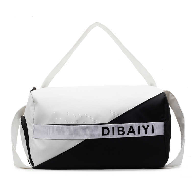 ColorBlock Short Trip Business Travel Bag Large Capacity MultiFunctional Independent Shoe Compartment Storage Bag Sports Fitness Handbag W251023