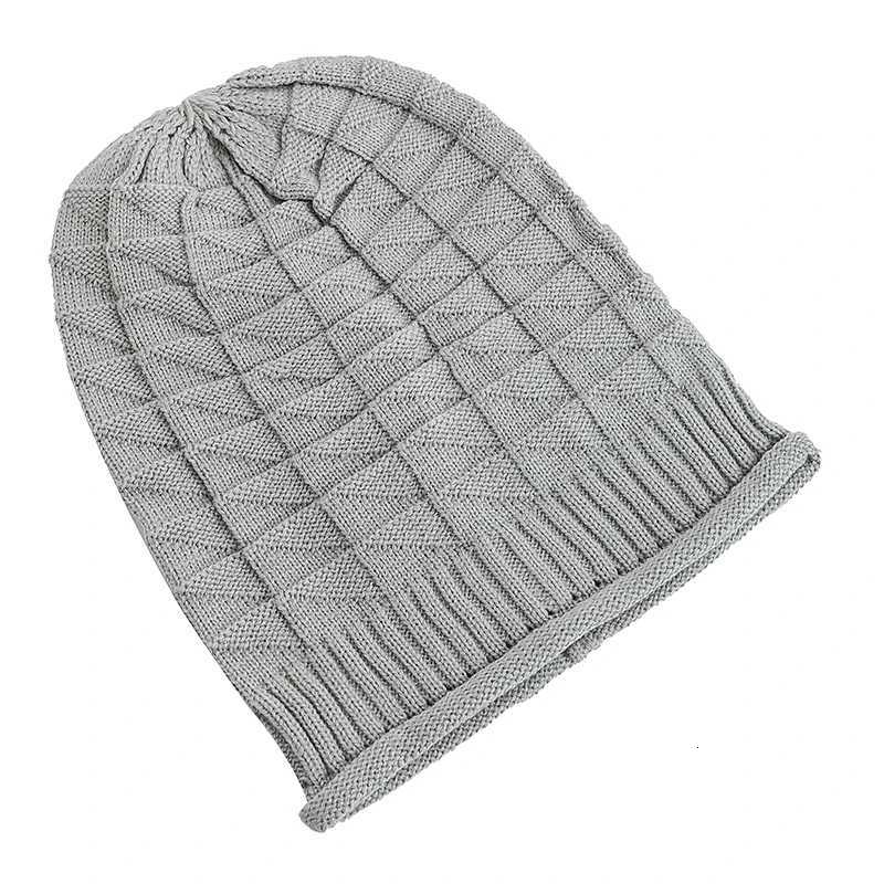 Hot Sa Long Size Winter Hat Casual Street Autumn Daily Beanies For Men Wen Solid BonnetW251023