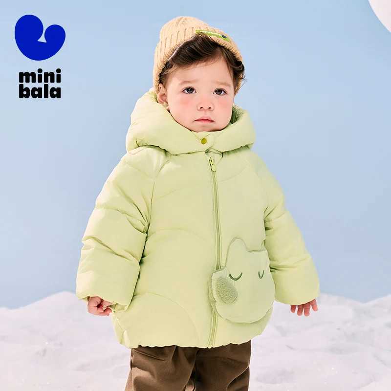 Mini Bala Down Outerwear for Boys and Girls with Hooded Warm Thickened Down Jacket for Babies Y251023