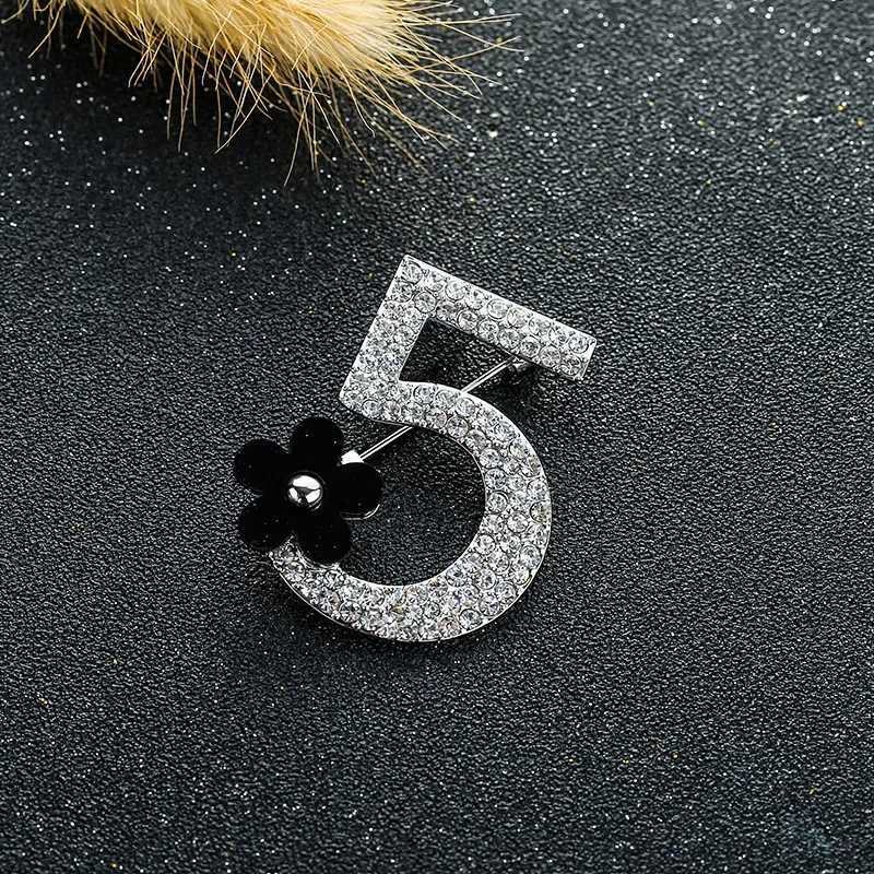 wen creative number 5 wer casual badges brooch fem party corsage accories pin Y251023