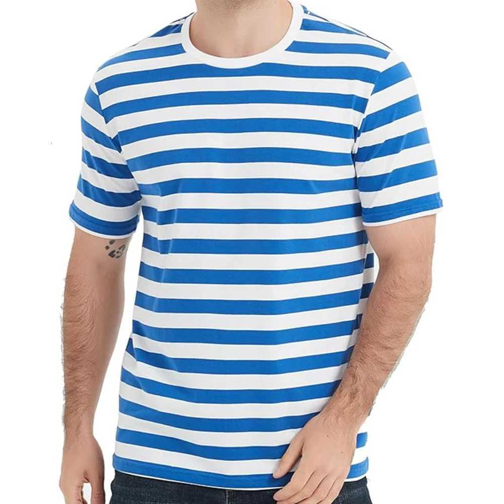 Summer Mens Clothing Casual ONeck Loose Tops Funny 3D Striped Print Short Sleeve Fashion Breathable Streetwear Simple PulloverXJ251023