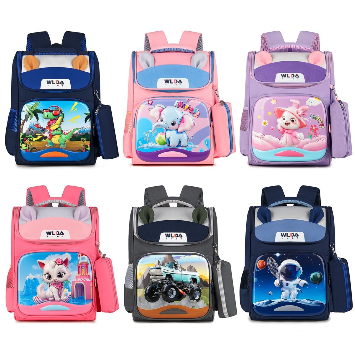 New Fashion Children's Backpack Lightweight Space Bag Large Capacity Cartoon Primary School Designer Backpack